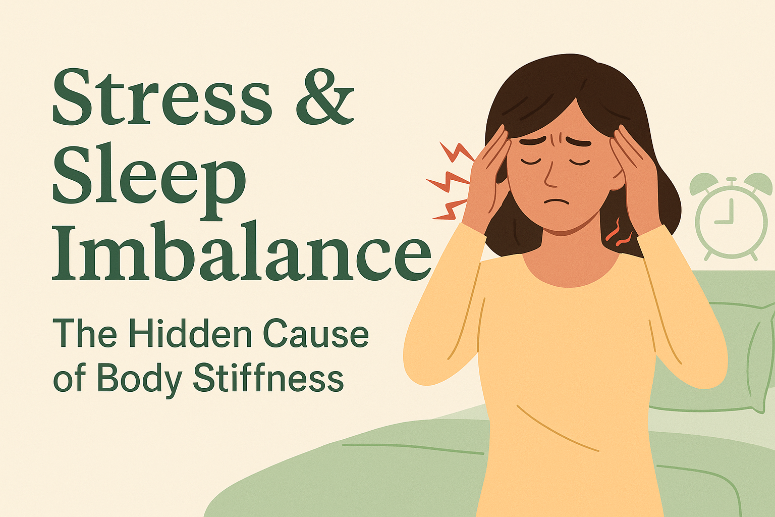 Stress Sleep Imbalance - root cause of body stiffness